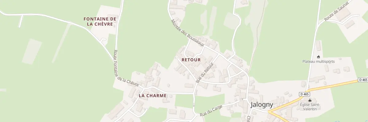 Plan du 6 Imp aux Moines à Jalogny