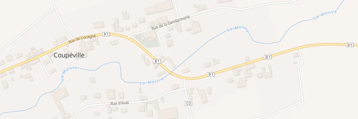 Plan du 1 Pl de la Mairie à Coupéville