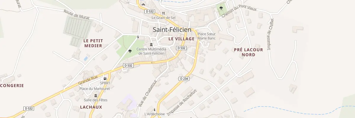 Plan du 21 Gr Grande Rue à Saint-Félicien