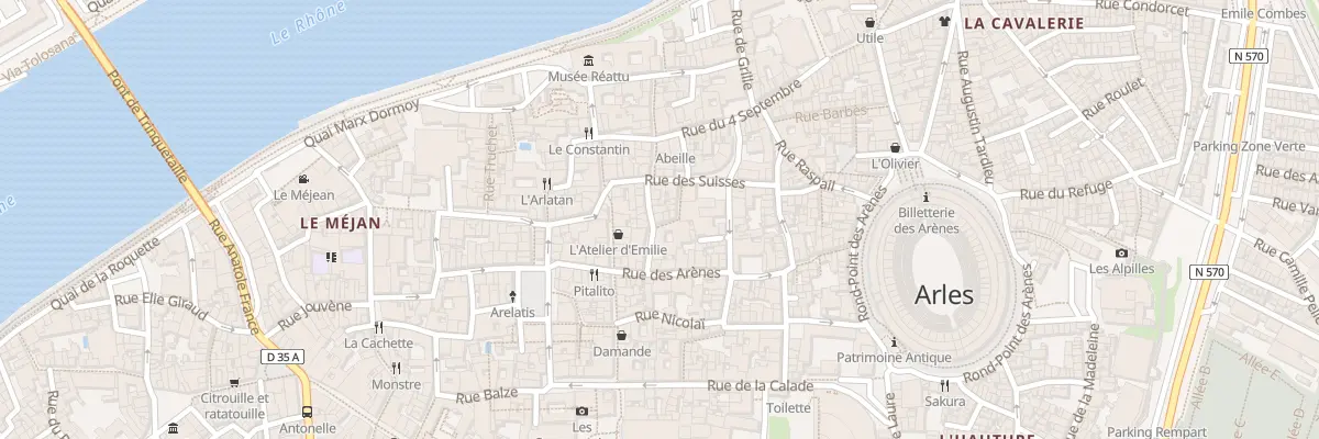 Plan du 10 Rue Peitret à Arles