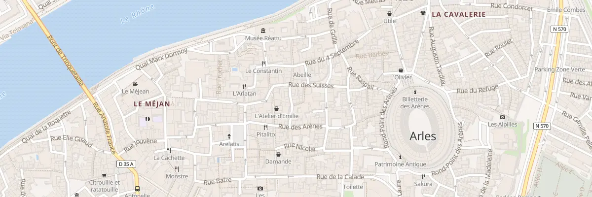 Plan du 3 Rue Vernon à Arles