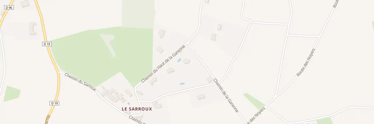 Plan du 280 Che du Haut de la Garenne à Theizé