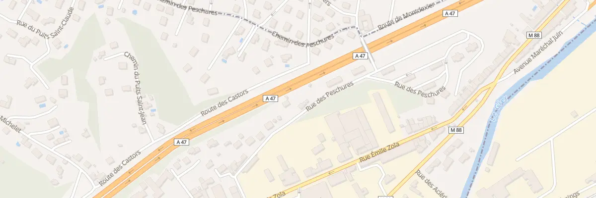 Plan du 19 Rue des Peschures à Rive-de-Gier