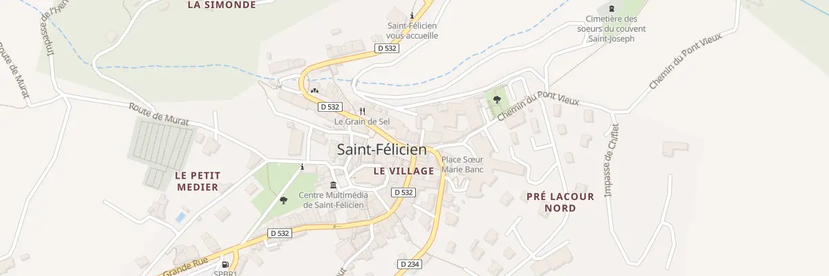 Plan du 11 Pl de l’Hotel de Ville à Saint-Félicien