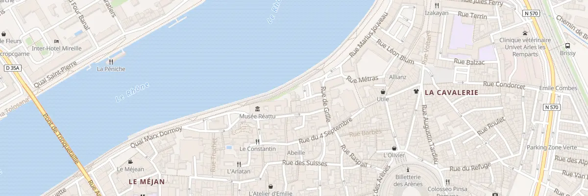 Plan du 14 Rue Dieudonné à Arles