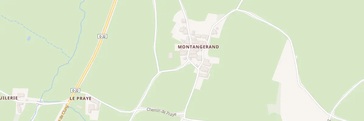 Plan du 5036 Montangerand à Bourgvilain