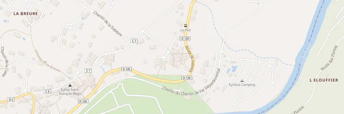 Plan du 5044 Les Plots aux Ollières-sur-Eyrieux