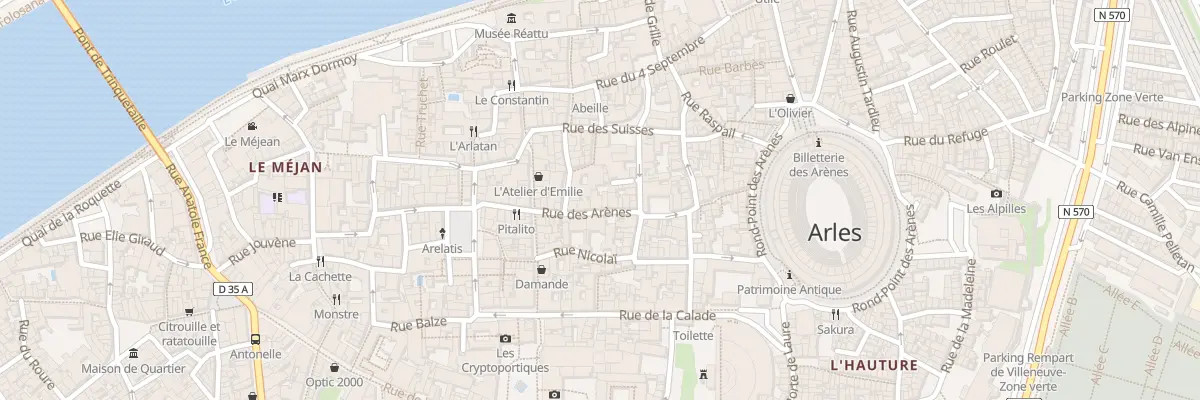 Plan du 26A Rue des Arènes à Arles