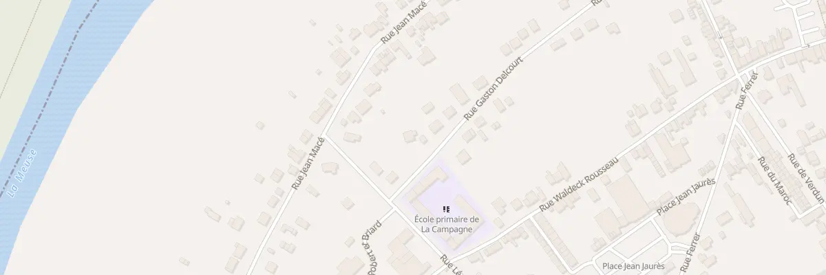 Plan du 9004 Rue Gaston Delcourt à Revin