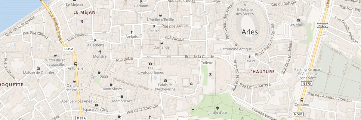 Plan du 5 Rue de la Calade à Arles