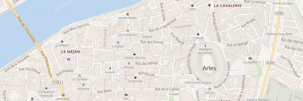 Plan du 8 Rue Balechou à Arles