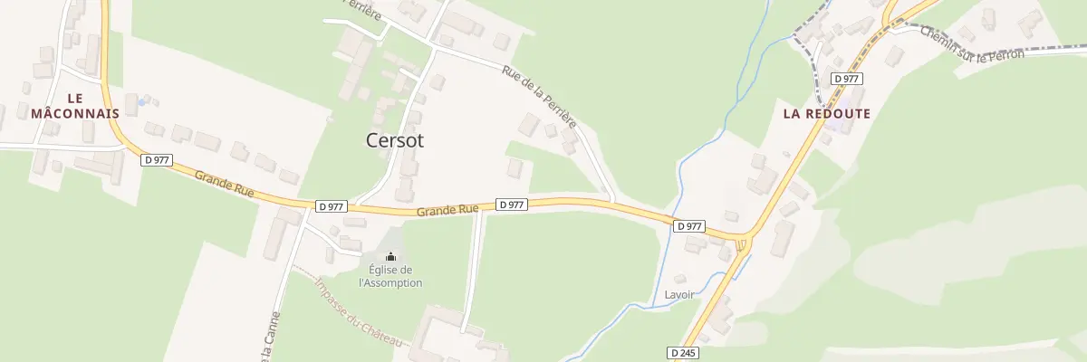 Plan du 5080 Le Bourg à Cersot