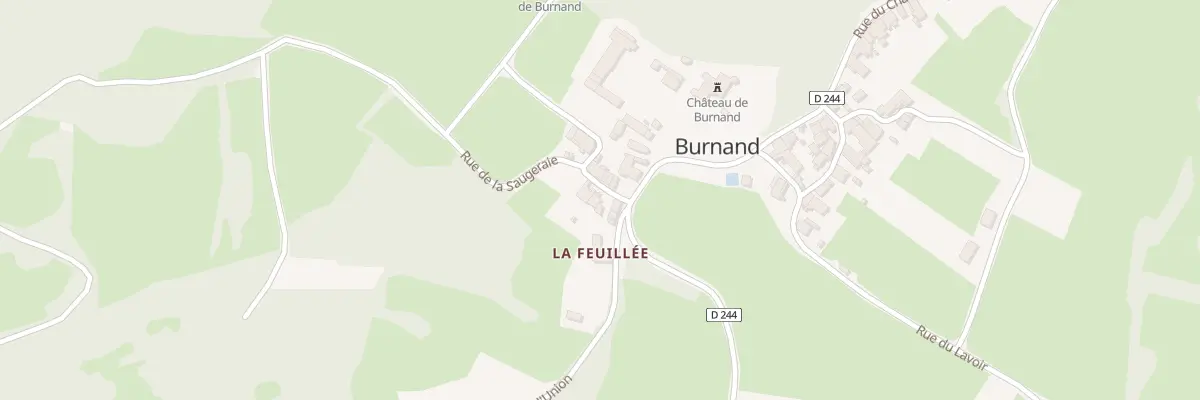 Plan du 3 Rue de la Saugeraie à Burnand