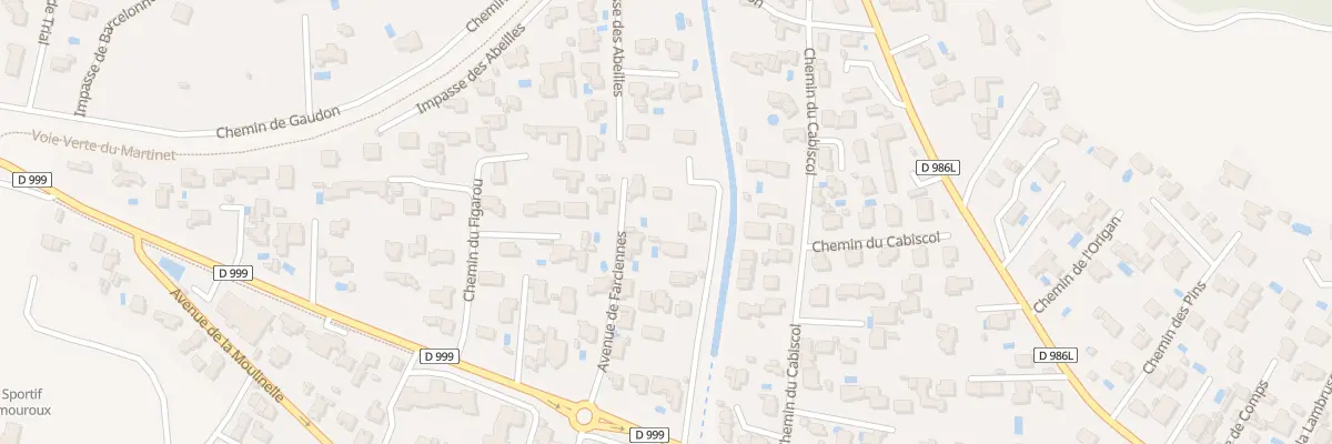 Plan du 38G Av de Farciennes à Beaucaire