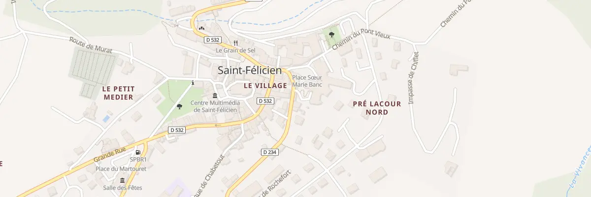 Plan du 7 Rue du Meunier à Saint-Félicien