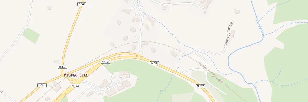 Plan du 280 Che de Rabayas à Aubignas