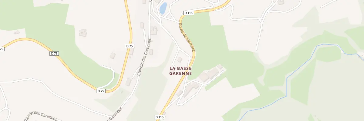 Plan du 5199 La Basse Garenne à Rontalon