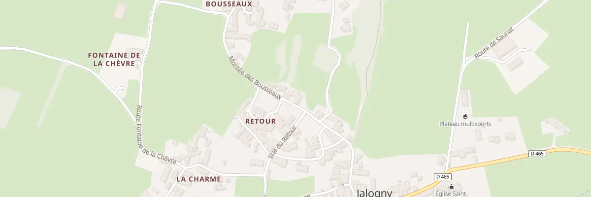 Plan du 2 Mte des Bousseaux à Jalogny