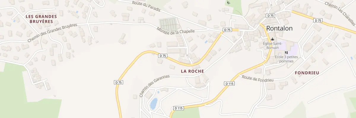 Plan du 5086 La Roche à Rontalon