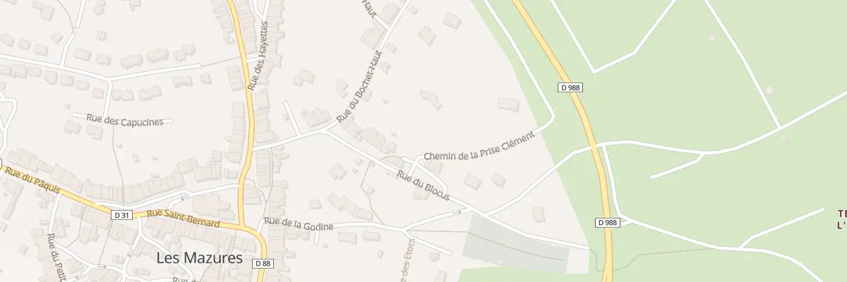 Plan du 2 Prise Clément aux Mazures