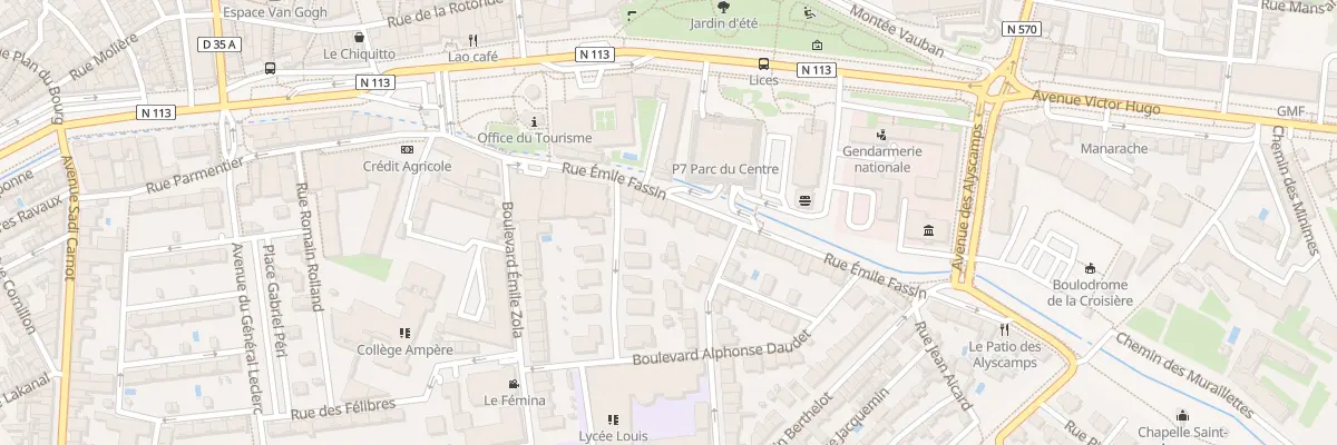 Plan du 5 Rue Emile Fassin à Arles