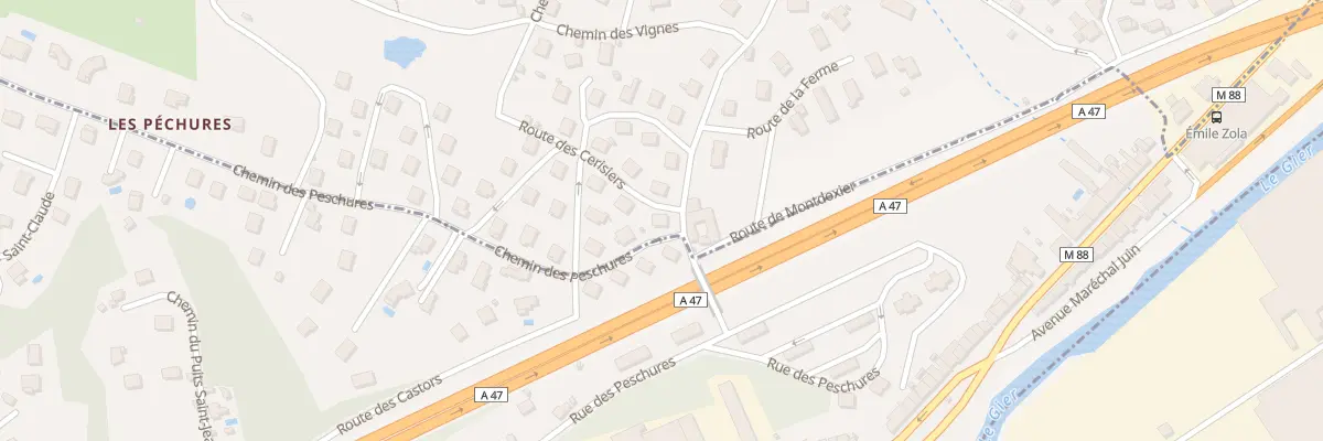 Plan du 5200 Les Pechures à Saint-Joseph