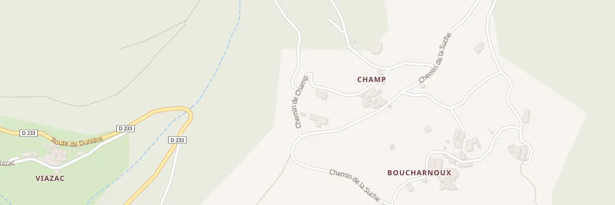Plan du 146 Che de Champ à Saint-Michel-de-Chabrillanoux