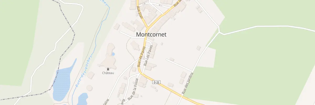 Plan du 9 Rue Les Paves à Montcornet