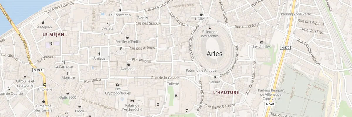 Plan du 12 Rue Diderot à Arles