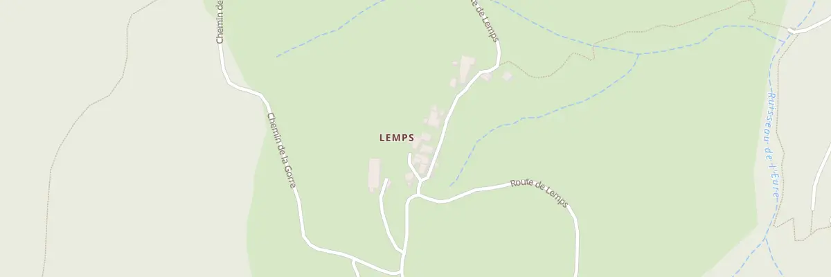 Plan du 3359 Rte de Lemps à Roiffieux