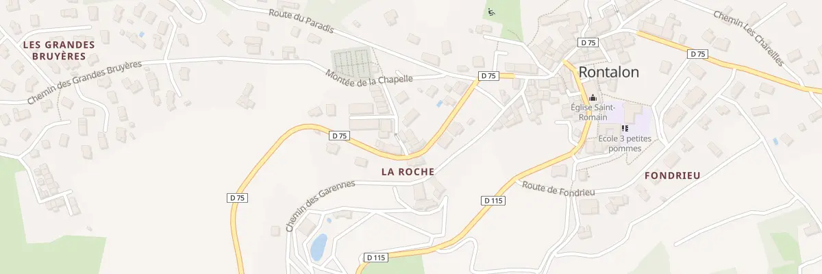 Plan du 5090 La Roche à Rontalon