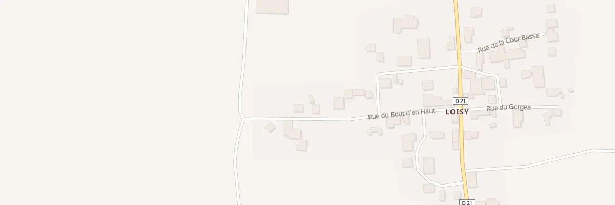 Plan du 10 Rue du Bout d’En Haut à Grivy-Loisy