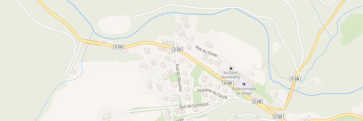 Plan du 5384 Le Village à Saint-Barthélemy-Grozon