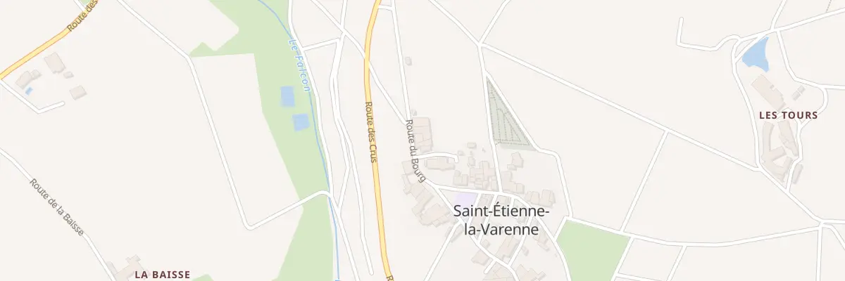 Plan du 5005 Le Bourg à Saint-Étienne-la-Varenne