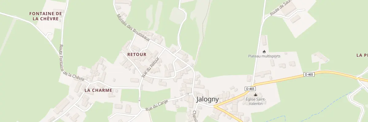 Plan du 8 Mte du Bourg à Jalogny