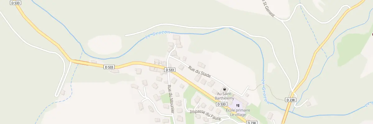 Plan du 5247 Le Village à Saint-Barthélemy-Grozon