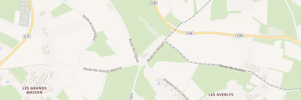 Plan du 78 Rte du Morgon à Cogny