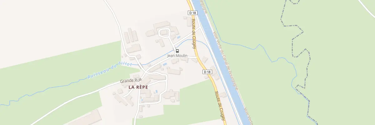 Plan du 1 Gr Grande Rue à Vandenesse-en-Auxois