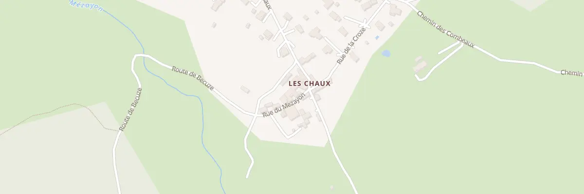 Plan du 5181 Les Chaux à Saint-Alban-d’Ay