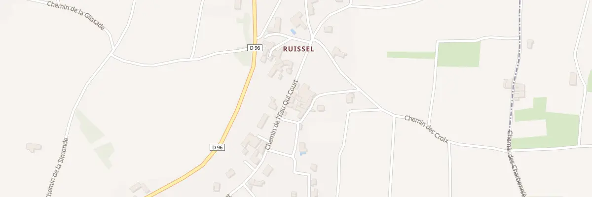 Plan de Ruissel à Theizé
