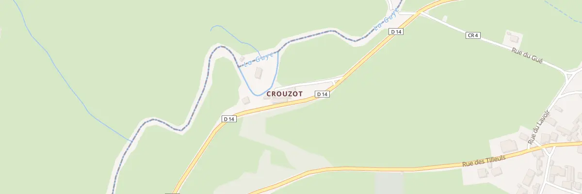 Plan du 5095 Crouzot à Cortevaix