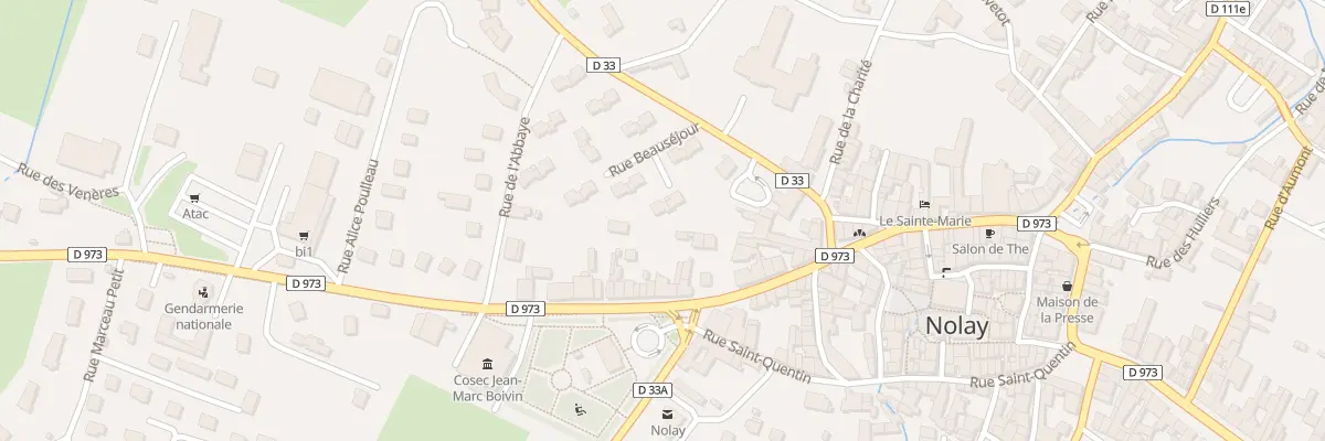 Plan du 7 Rue Beauséjour à Nolay