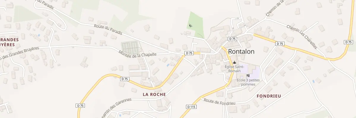 Plan du 14 Rte des Monts du Lyonnais à Rontalon