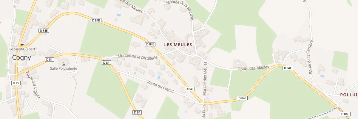 Plan des Meules à Cogny
