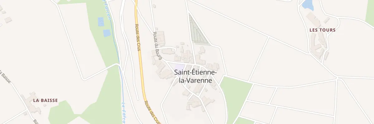 Plan du 295 Rte du Bourg à Saint-Étienne-la-Varenne