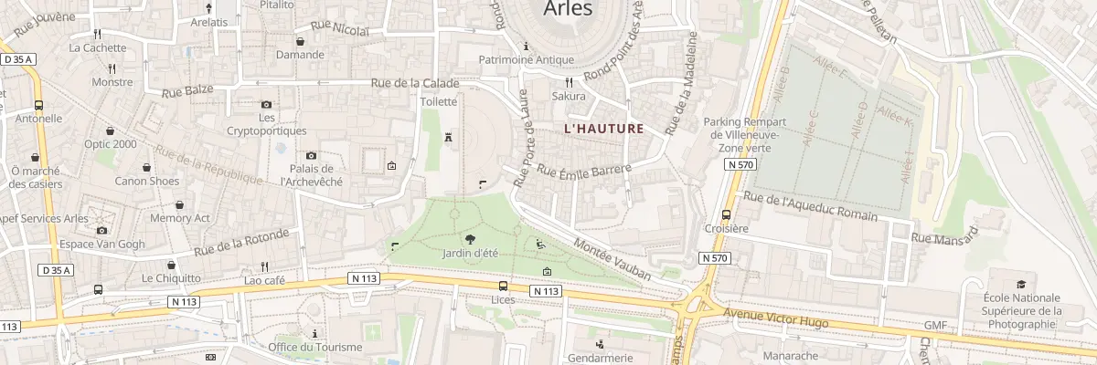 Plan du 23 Rue Emile Barrere à Arles
