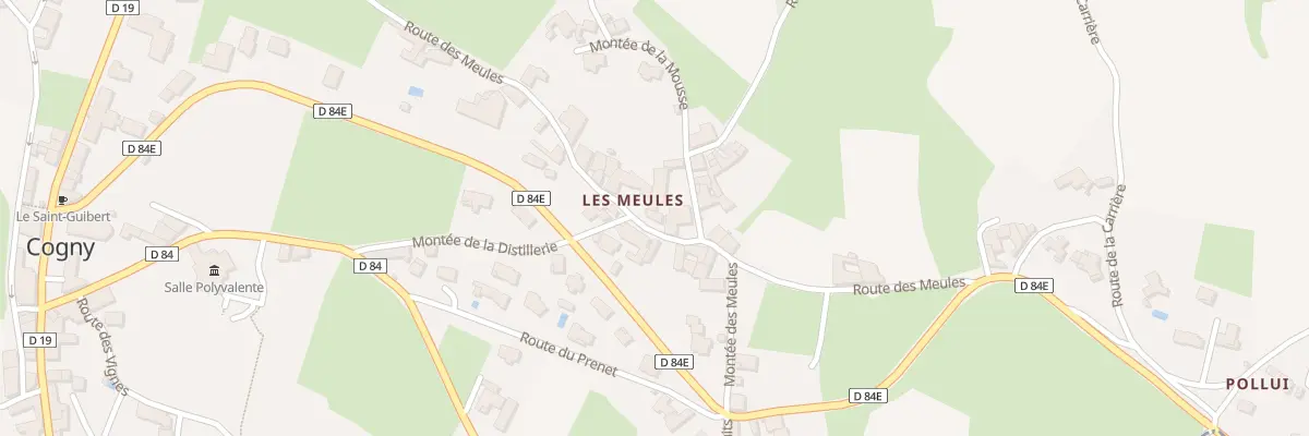 Plan du 473 Rte des Meules à Cogny