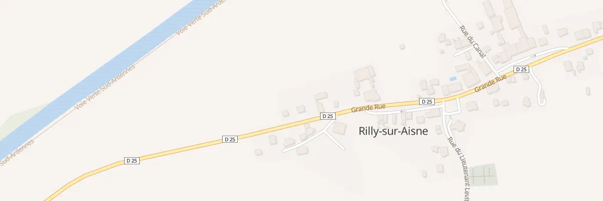 Plan du 1 Rue Grande Rue à Rilly-sur-Aisne