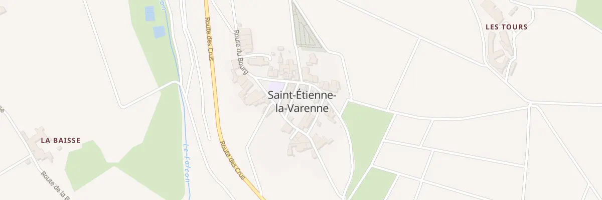 Plan du 5016 Le Bourg à Saint-Étienne-la-Varenne