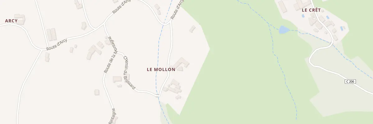 Plan du 113 Che du Mollon à Sourcieux-les-Mines